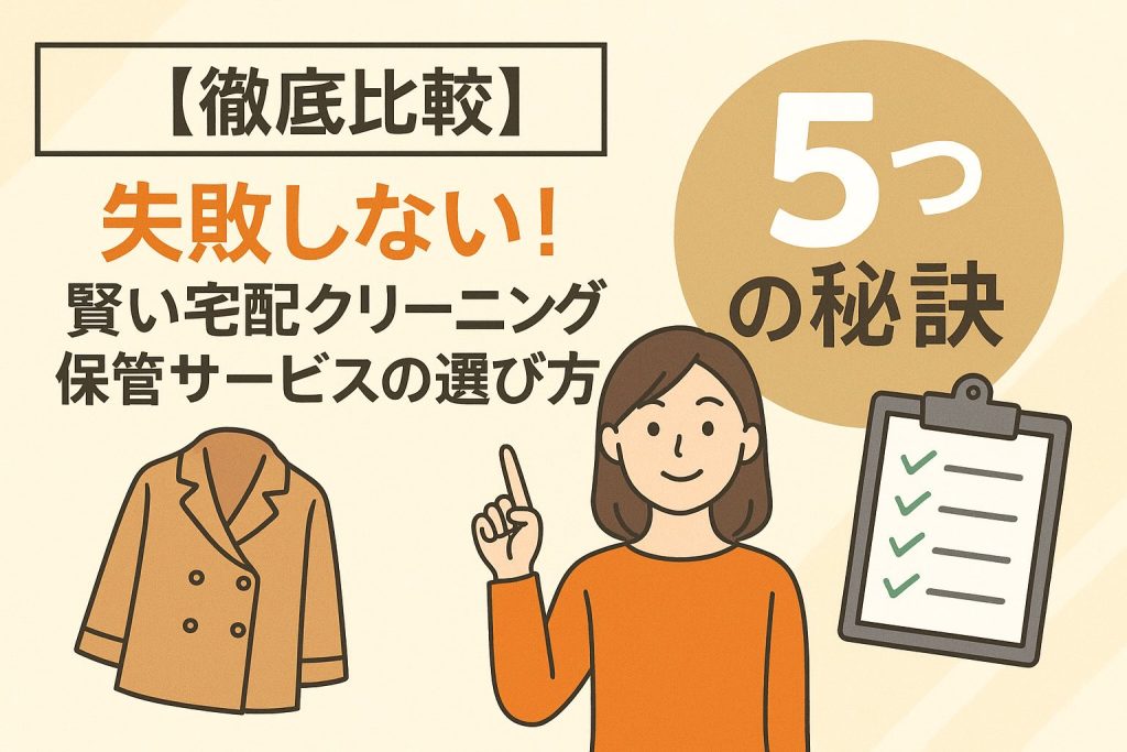 【徹底比較】失敗しない！賢い宅配クリーニング保管サービスの選び方５つの秘訣