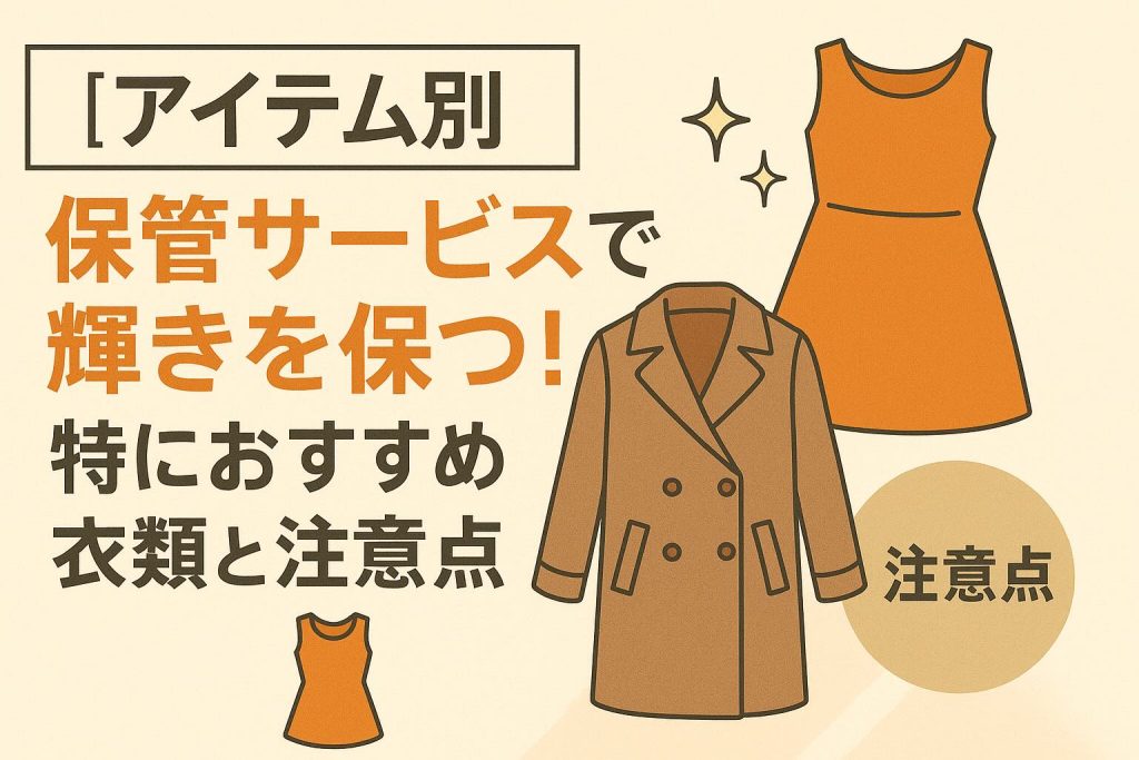 【アイテム別】保管サービスで輝きを保つ！特におすすめの衣類と注意点