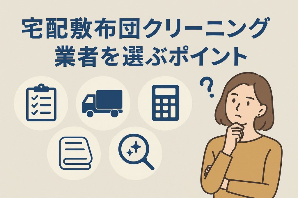 宅配敷布団クリーニング業者を選ぶポイント